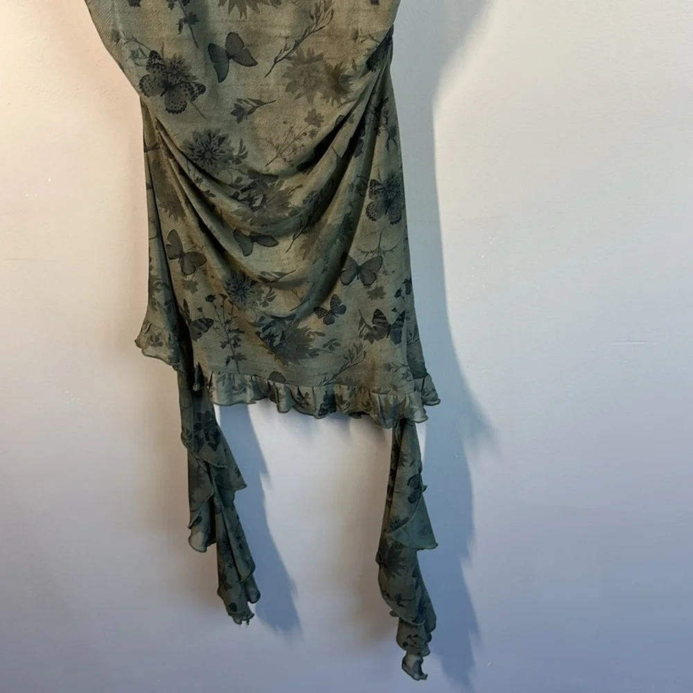 Hot Topic Thorn & Fable Mini Mesh Ruffle Butterfly Dress Size L Juniors - Picture 6 of 12